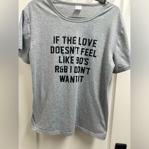 Women’s Gray Funny Graphic Tee Shirt SZ XL